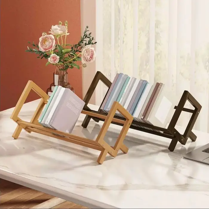 Petite bibliothèque en bois massif 33-50cm