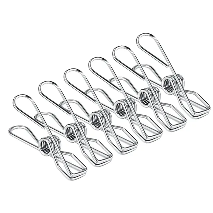 Pinces à linge en acier inoxydable, 10/20/40 pièces, pinces à linge, lavage domestique, suspension d