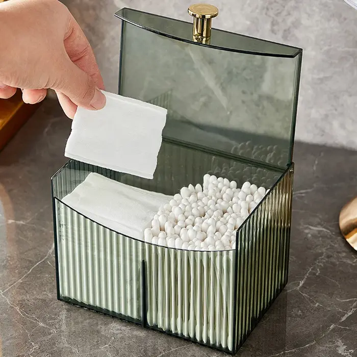 Boîte de rangement pour coton-tige