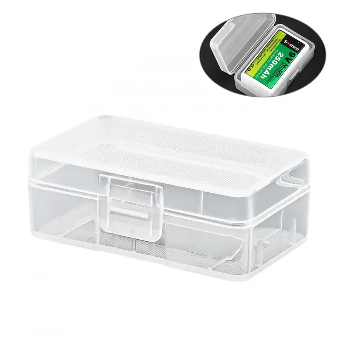 Soshine-Boîtier plastique rigide portable, boîte de rangement pour 1 pile 9V
