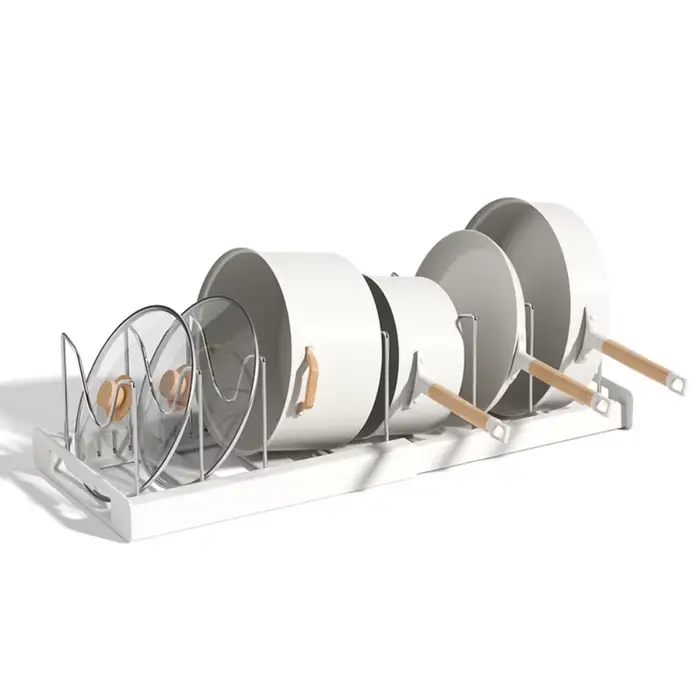 Support de rangement pliable pour ustensiles de cuisine et couvercles de casseroles