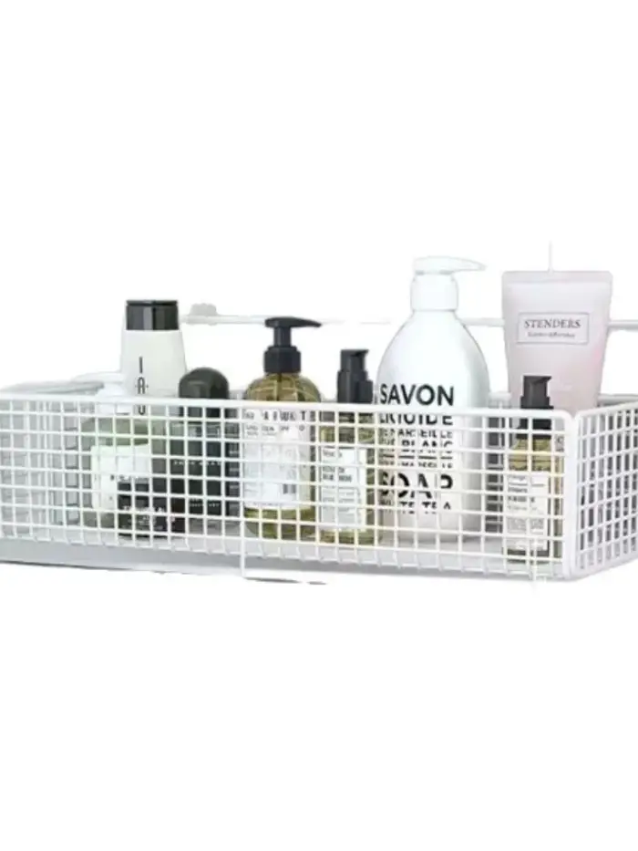 Étagère de rangement murale sans perçage pour salle de bain