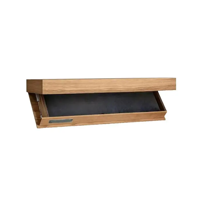 Étagère murale décorative en bois de couleur unie avec compartiment secret, gain de place