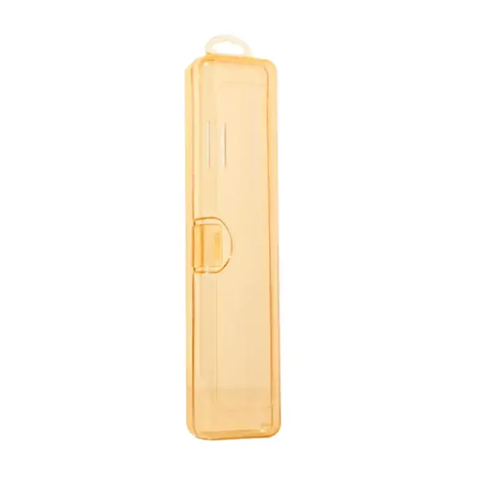 Boîte à brosse à dents transparente, étui de rangement, support de brosse à dents portable de voyage