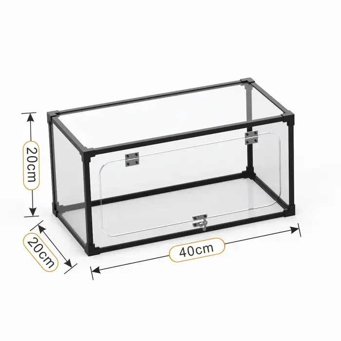 Boîte de rangement en acrylique pour DVD et CD, grande capacité, organisateur multimédia étanche à l