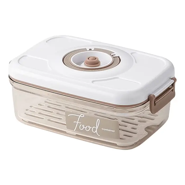 Boîte de conservation alimentaire sous vide avec pompe à vide, récipient frais avec plaque de draina