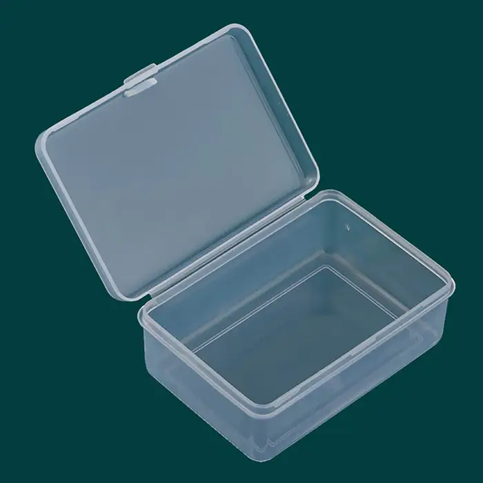 Boîte de rangement transparente en plastique, boîte carrée pour petits articles, boîtes d'emballage,