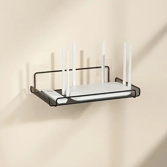 Étagère murale pour routeur en acier inoxydable