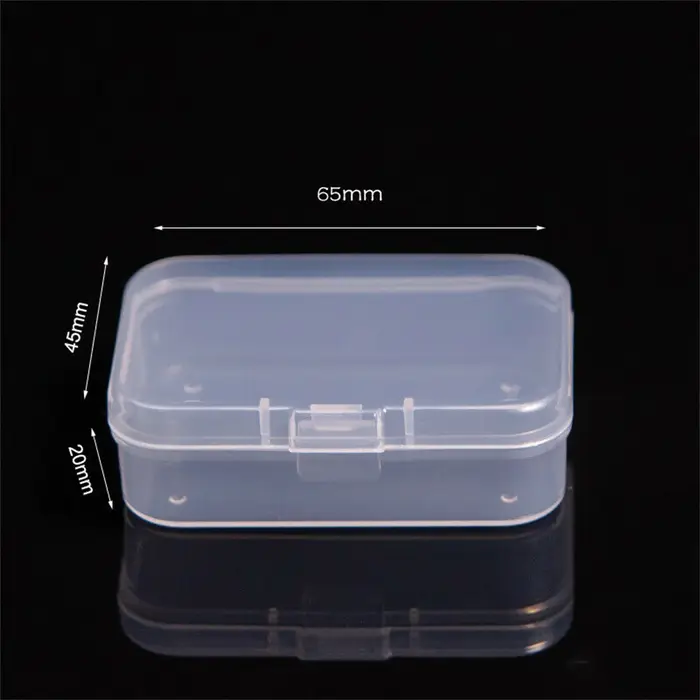 Boîte de rangement pour perles, petite boîte à bijoux avec boucle épaissie, conteneur en plastique t