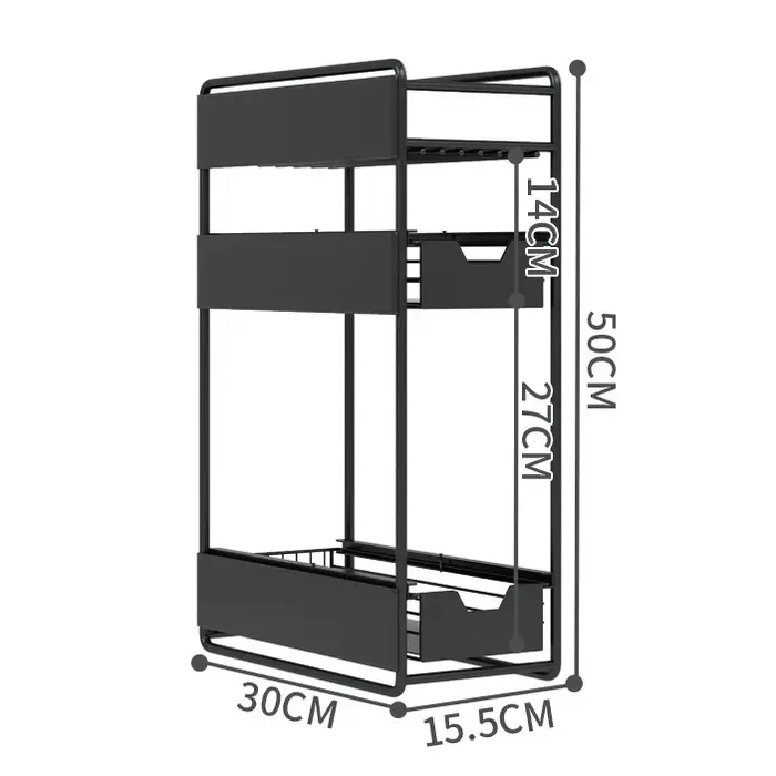 Étagère de réfrigérateur de cuisine, rangement de garde-manger, étagère magnétique permettant de gag