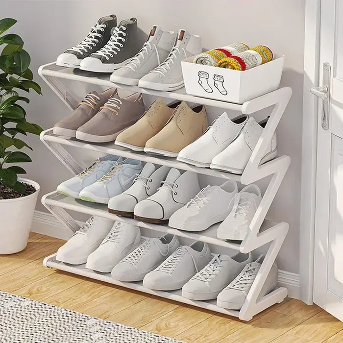 Armoire de rangement peu encombrante, étagère de rangement économique, étagère à chaussures simple à