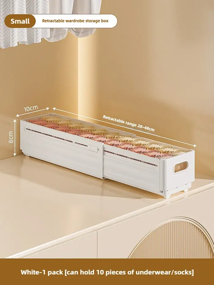 Boîte de rangement ajustable pour vêtements, organisateur de placard, organiseur de vêtements par ca