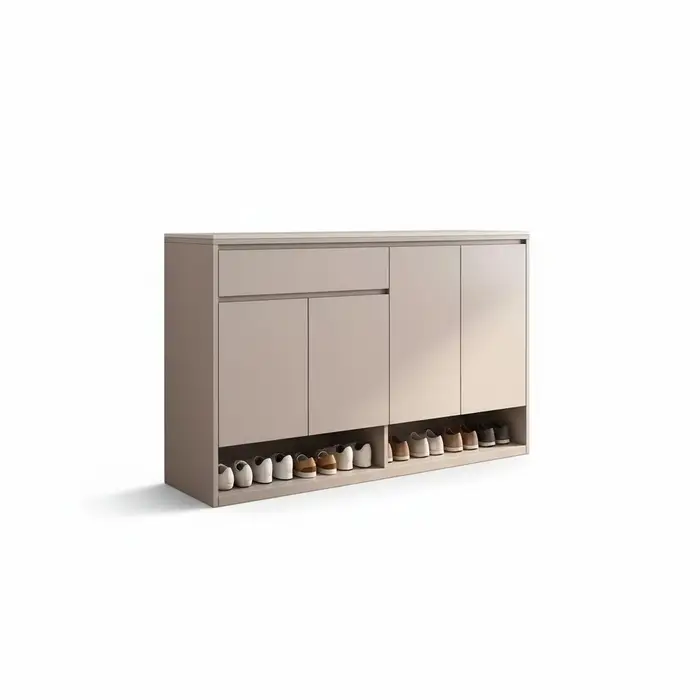 Meuble à chaussures moderne, bois de qualité FAS et MDF, étagère à chaussures écologique, armoire de