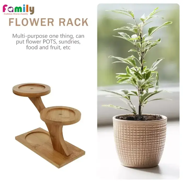 Étagère de pot de plantes d'intérieur, baie en bois massif succulente, étagère de pot de fleurs de s