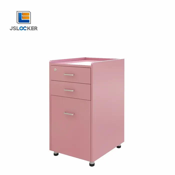 Armoire mobile en métal au Design moderne, avec tiroir et roulettes, classeur tout en acier pour le 