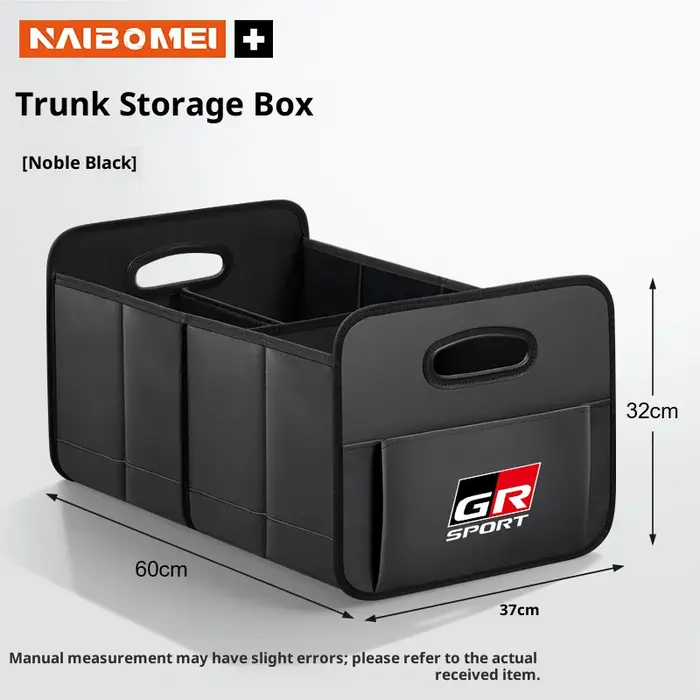 Boîte de rangement de coffre de voiture, sac de rangement de grande capacité en cuir pour Toyota GR 