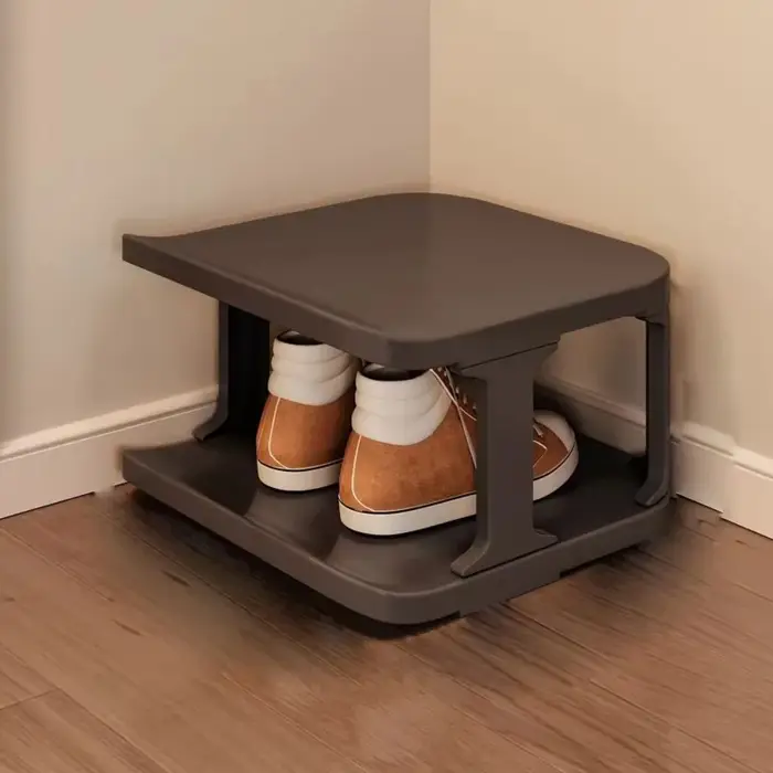 Range-chaussures vertical amovible empilable, organisateur de rangement pour chaussures, grande capa
