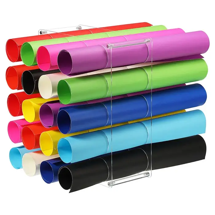 Support de rangement pour rouleaux de vinyle, support de rouleau en vinyle acrylique robuste, Organi