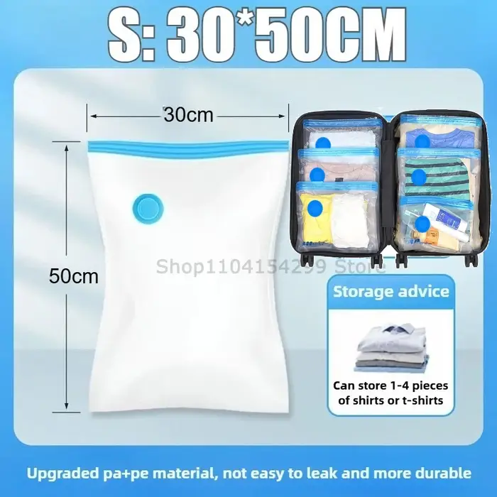 Sacs de rangement sous vide, sac scellé sous vide, sacs permettant de gagner de l'espace pour couett