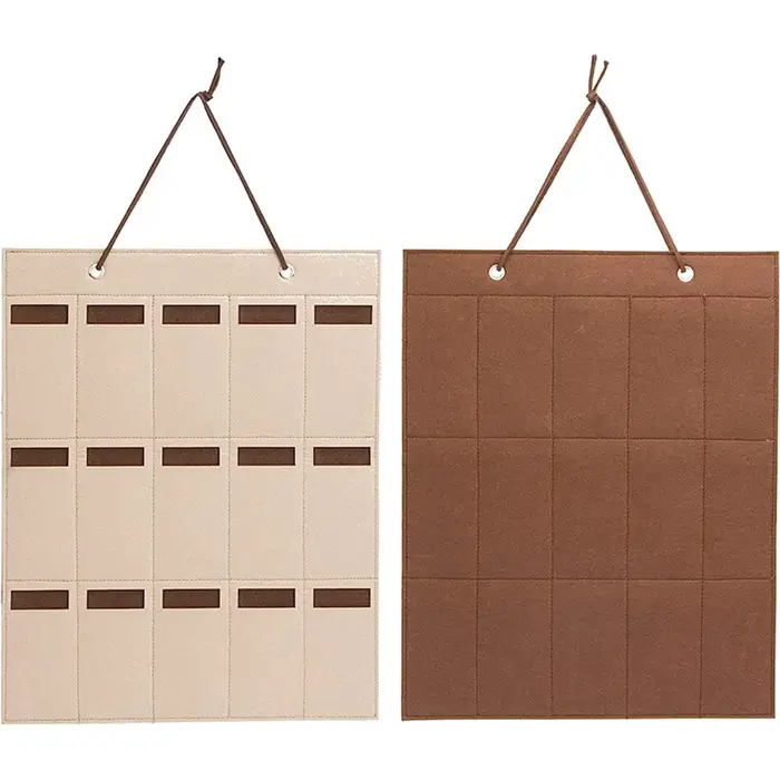 Sac de rangement suspendu en feutre pour lunettes de soleil, présentoir suspendu derrière la porte,