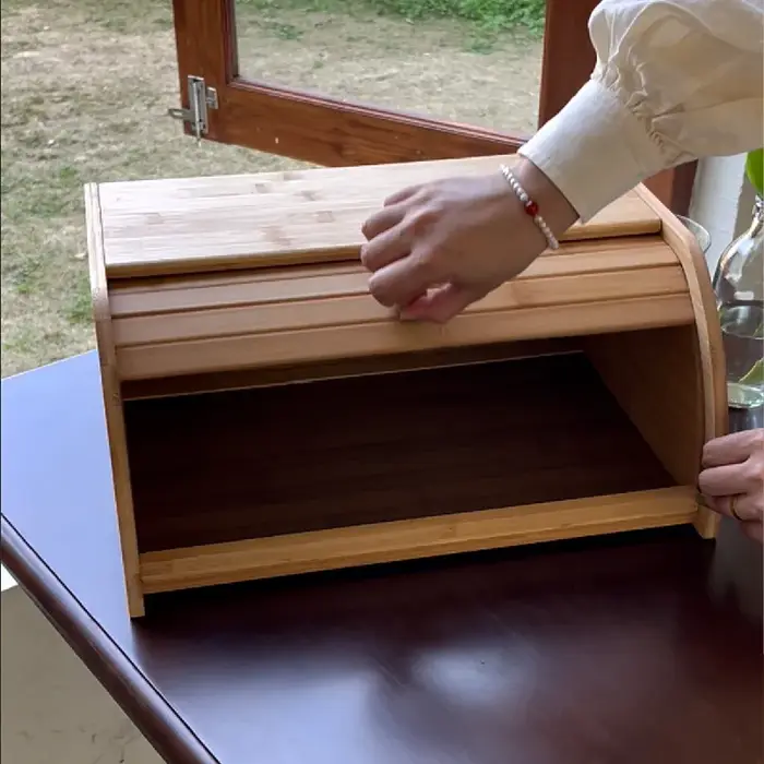Boîte à pain en bambou de qualité supérieure