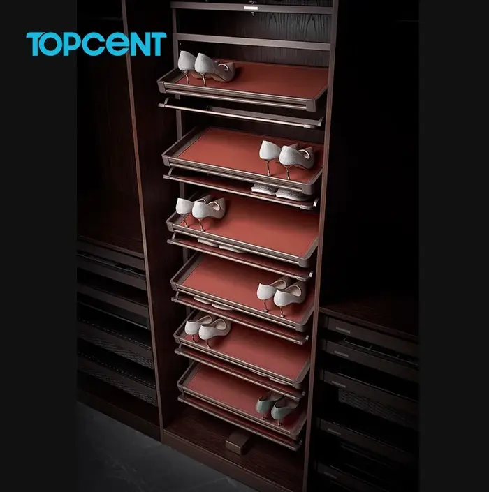 Topcent fabricant moderne de haute qualité grande armoire de rangement de chaussures tournante à 360 degrés meubles