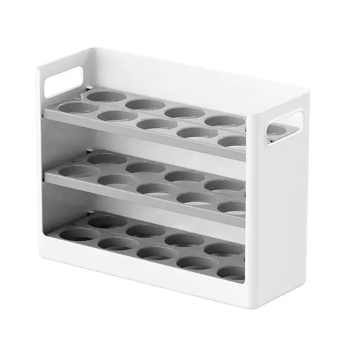 Nouvelle boîte de rangement pour œufs améliorée, pliable, pour porte latérale de réfrigérateur, orga