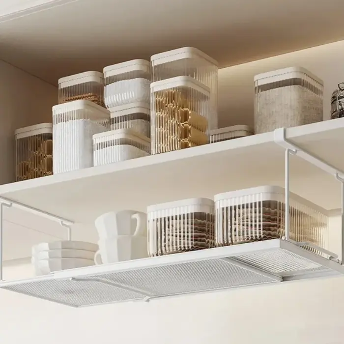 Armoire réglable sous étagère