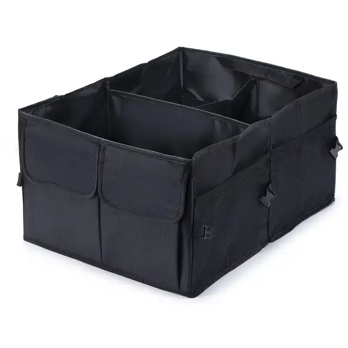 Boîte de rangement de voiture pliable multifonctionnelle, grande boîte de chargement portable pour v