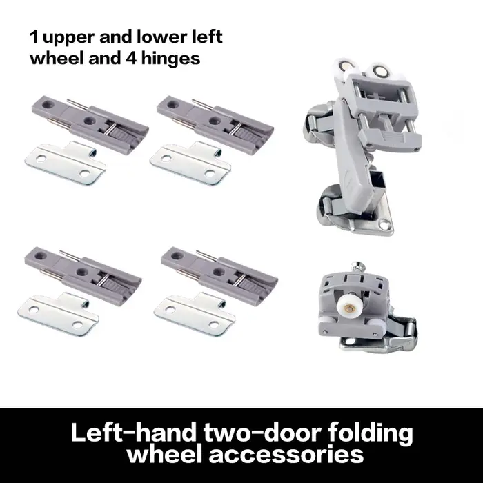 Accessoires de quincaillerie pour rail de suspension de porte coulissante pliante de dressing, rail 