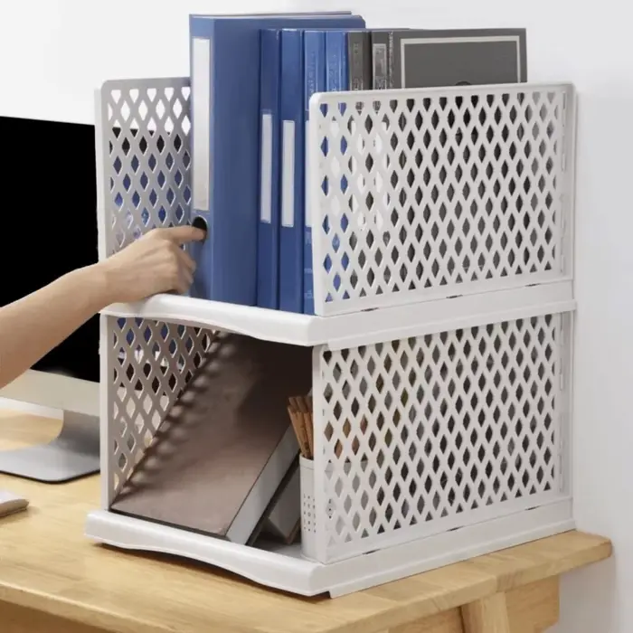 Étagère de rangement pour vêtements en plastique