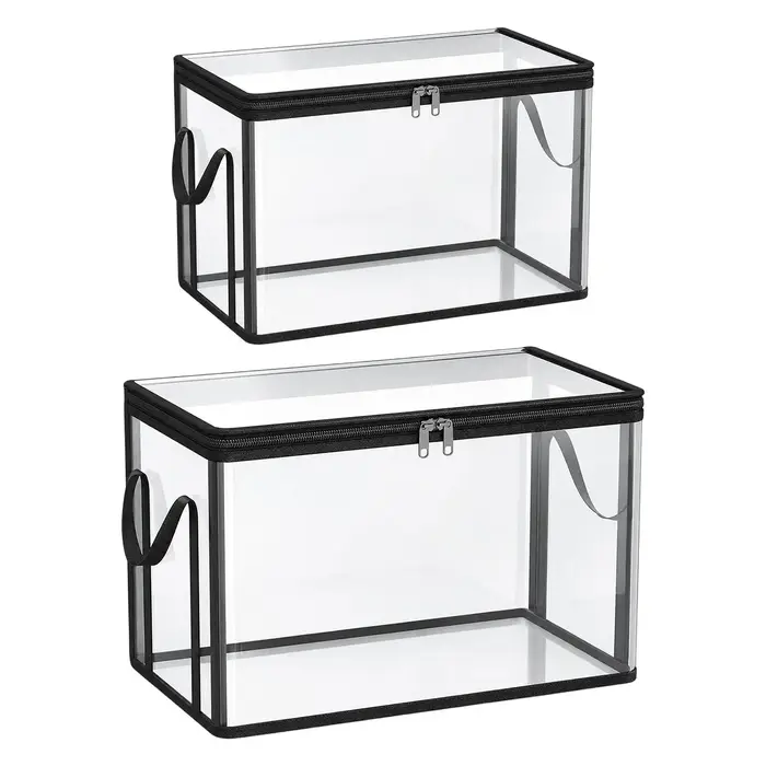 Boîte de rangement transparente en PVC