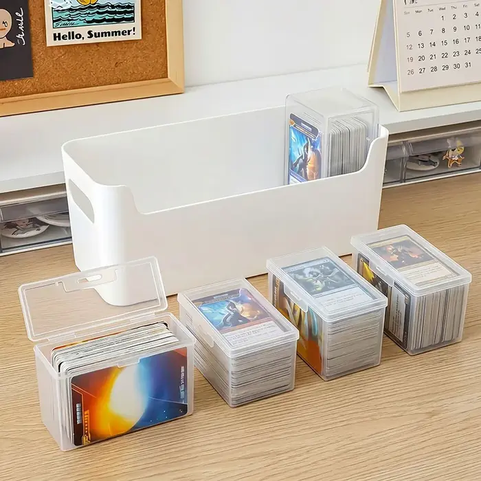 Boîtes de rangement de cartes transparentes