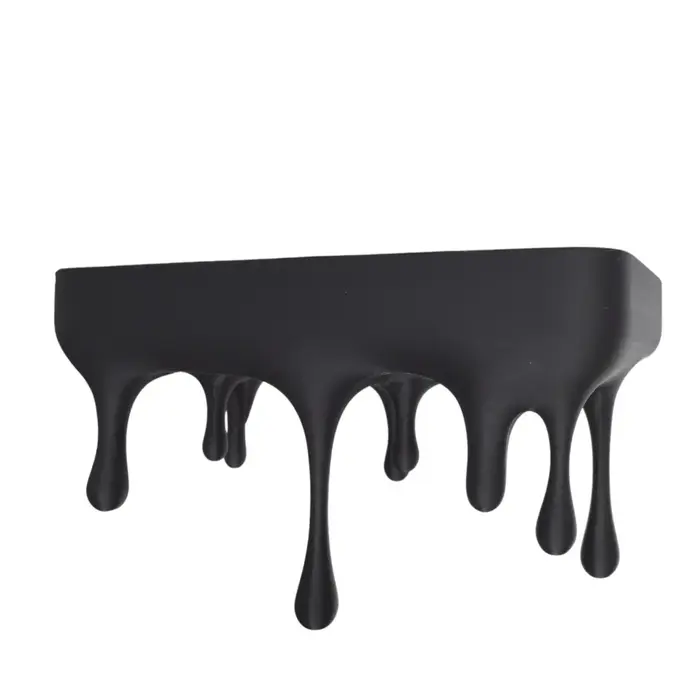 Étagère murale flottante 3D imprimée en plastique, effet de fusion, artistique et stable, pour range