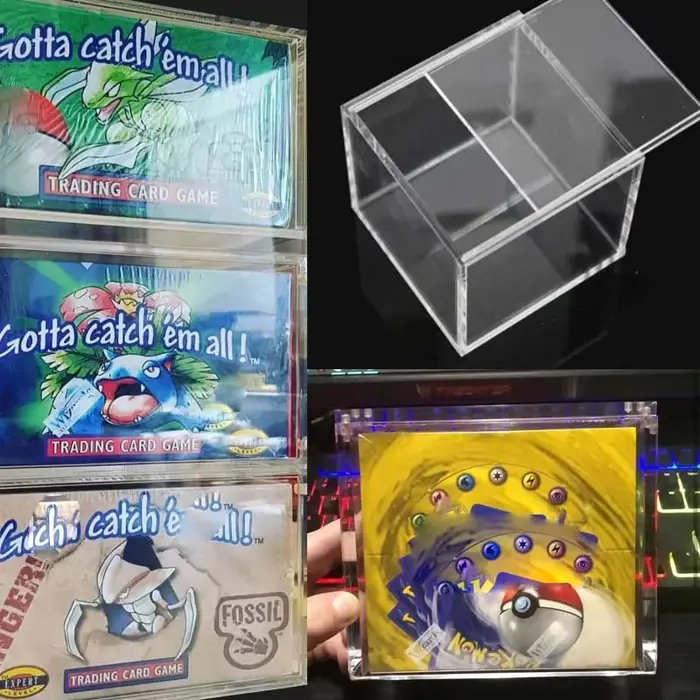 Boîte acrylique en plexiglas transparent