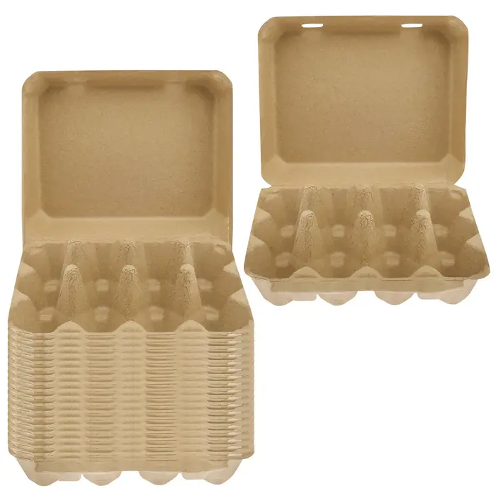 Boîte de rangement pour œufs, 20/30 pièces, style 3x4, en pâte à papier, cartons à œufs vides, carto