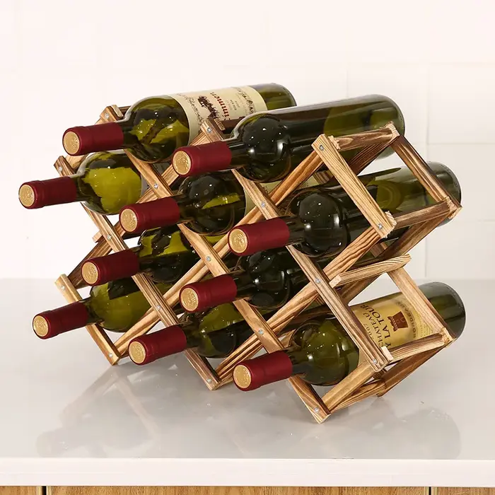 Casier à vin en bois de pin