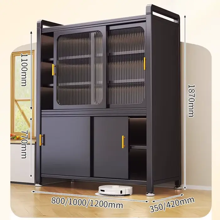 Armoire de cuisine en métal moderne