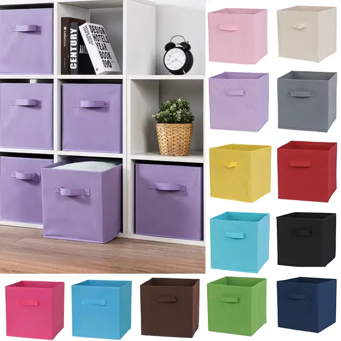 Boîte de rangement en tissu Cubes