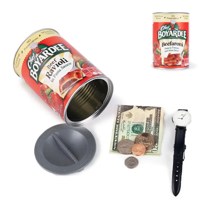 Boîte de rangement discrète créative en forme de boîte vide, pour dissimuler l'argent, à utiliser à