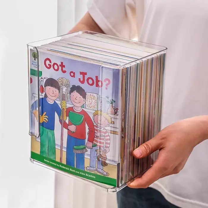 Boîte de rangement de livres d'images