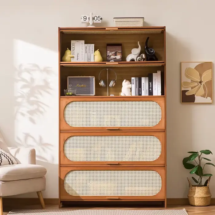 Armoire de rangement en bambou