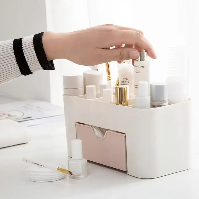 Boîte de rangement de cosmétiques pour tiroir