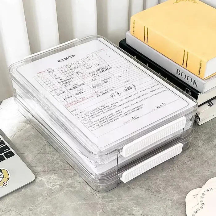 Boîte de rangement empilable en papier