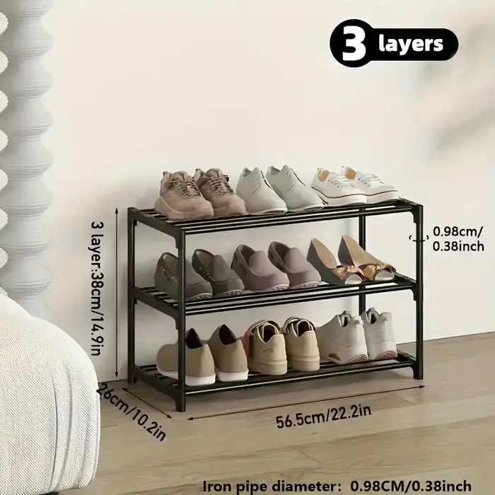 Étagère à chaussures en plastique