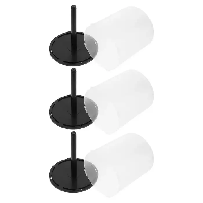 3 pièces grande capacité CD DVD stockage ganizer présentoir support de disque seau PP étui d'enregis