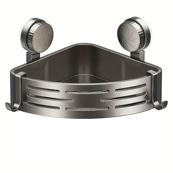 Étagère de salle de bain triangulaire à ventouse, gain de place, sans perçage, organisateur de range