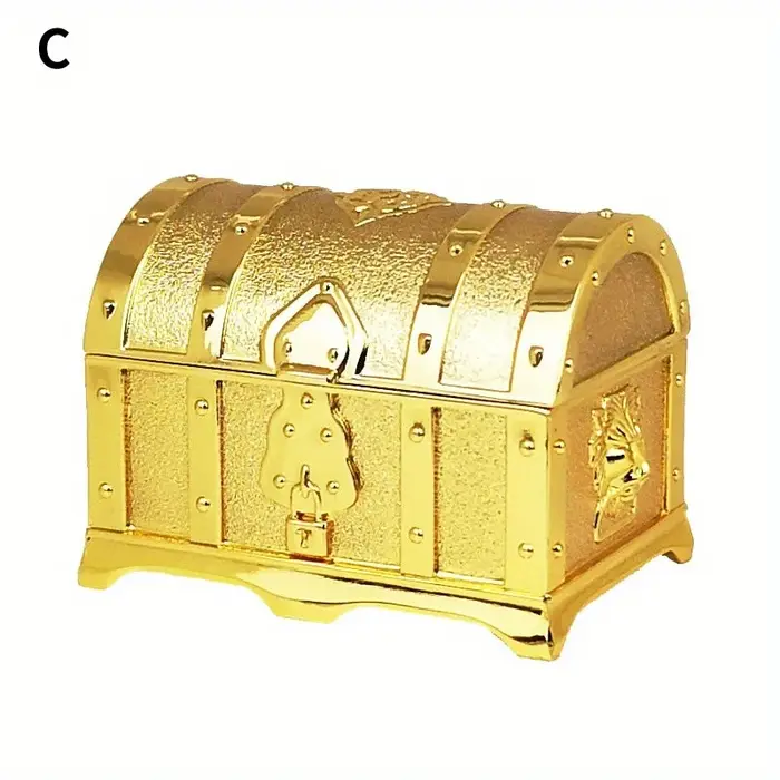 Boîte à bijoux de style européen rétro, artisanat en métal, petite boîte à bijoux, boîte de rangemen