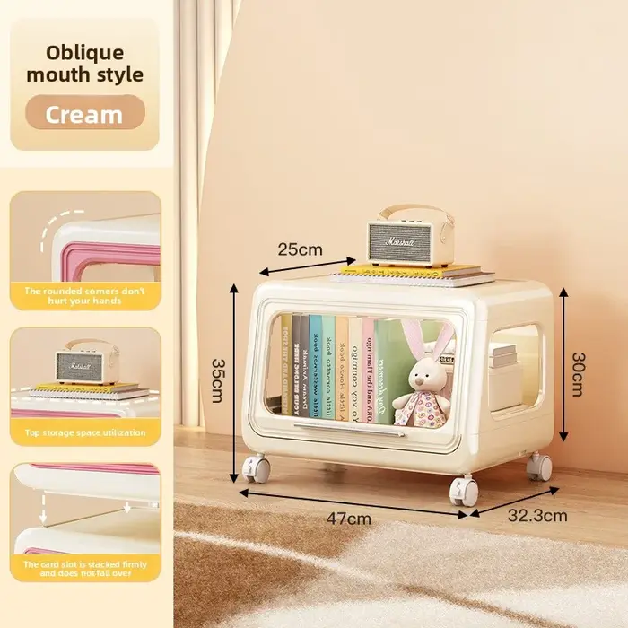 Armoire de rangement de jouets pour enfants, casier, étagère à livres, armoire de rangement multifon