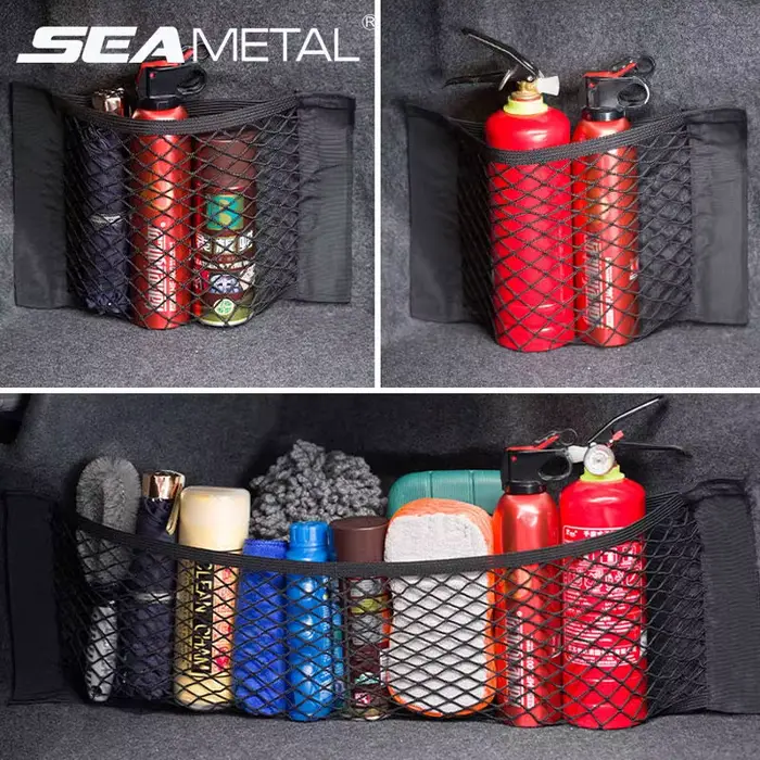 Sac de rangement de coffre de voiture en maille
